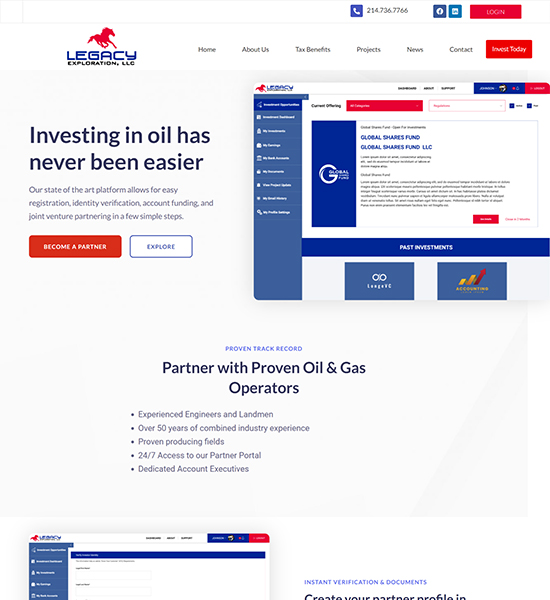 Oil & Gas Website Design